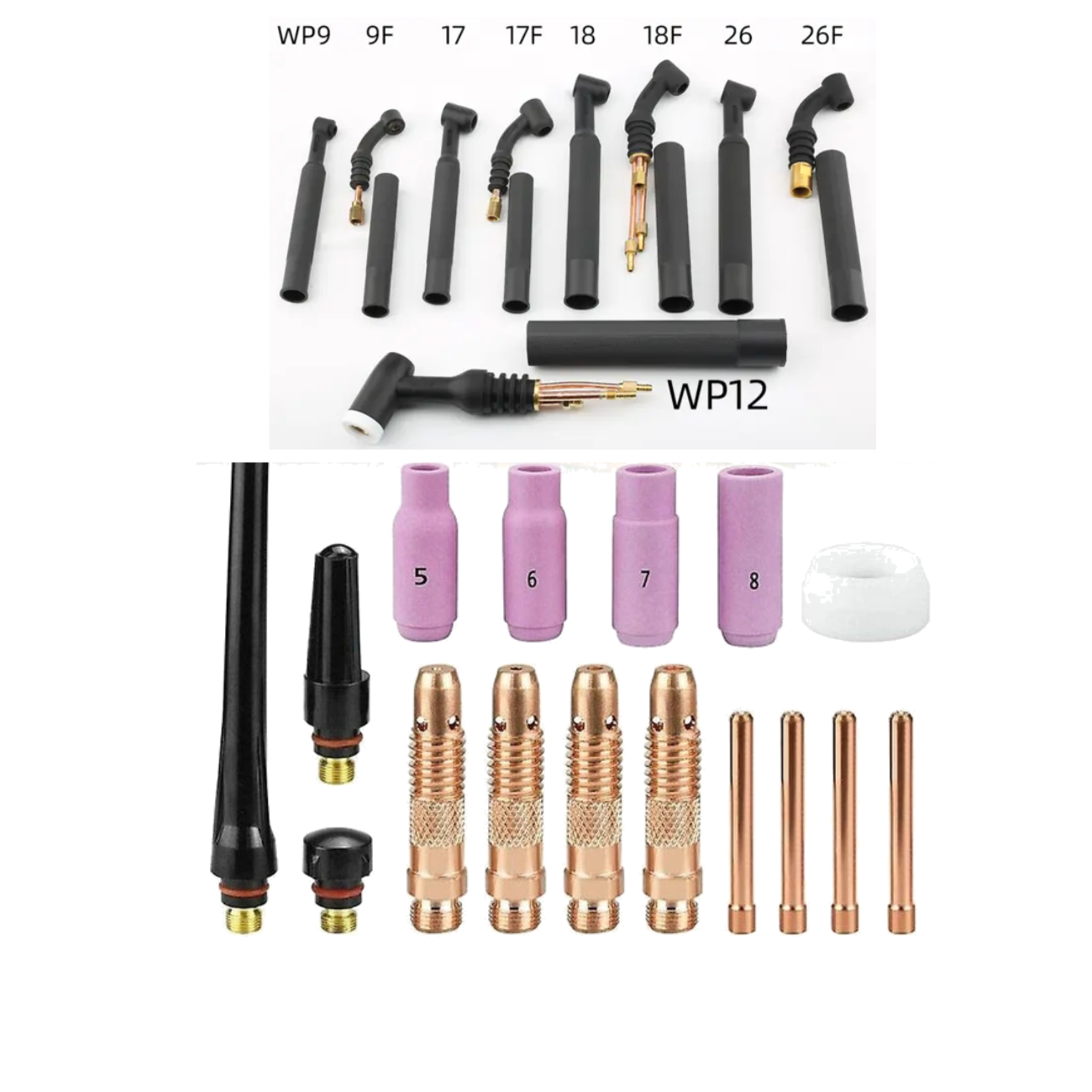 Tig Torch Accessories Wp9 Wp12 Wp17 Wp18 Wp26 Foxweld-uk